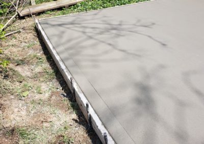 Ruth of Norwood, Ohio Is Happy With Her New Concrete Pad That Will Be Used as a Basketball Court for Her Children. See Pics…..