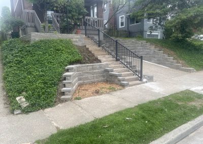Chris in Hyde Park Loves His New Paver Patio, Walkway, and Retaining Walls! See the before & after.