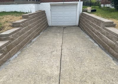 Connie and David of College Hill Love Their New Driveway Retaining Wall! See Pics…
