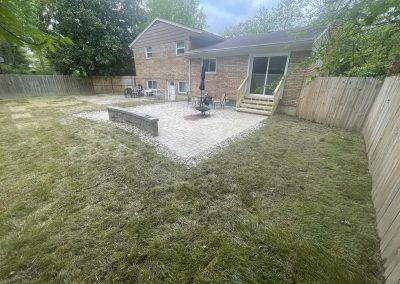 D2 Installed a New Paver Patio, Sod, and French Drain for Torrie. See Pics…